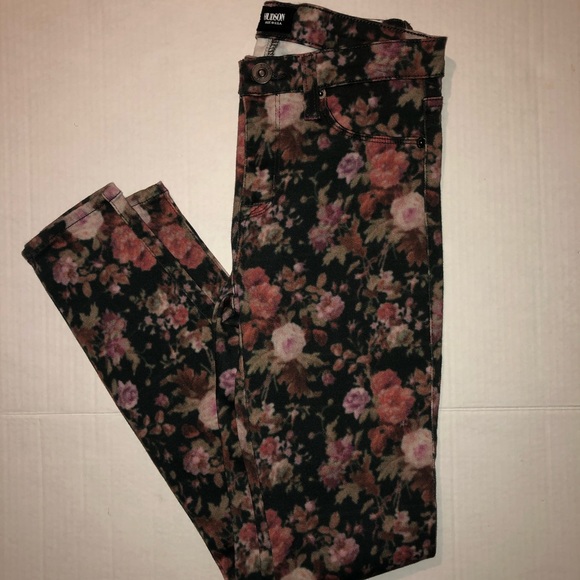 hudson floral print skinny jean size 26 - Picture 2 of 13